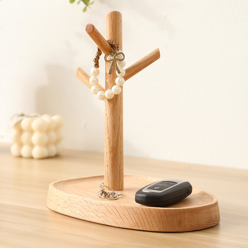 Bijoux Nook -  Wood Key & Jewelry Holder