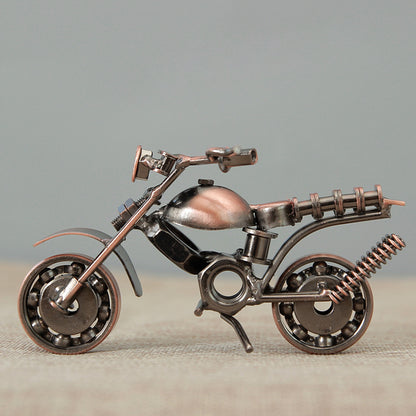 Coppery Steed - Handmade Metal Motorcycle Sculpture