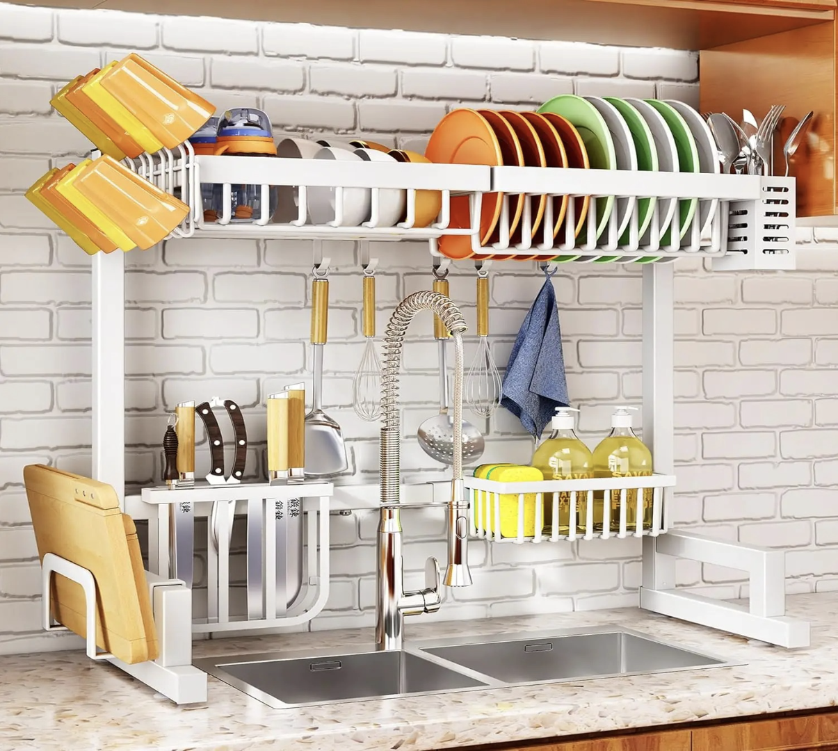 DishDry Harbor: Over-the-Sink Dish Drying Rack