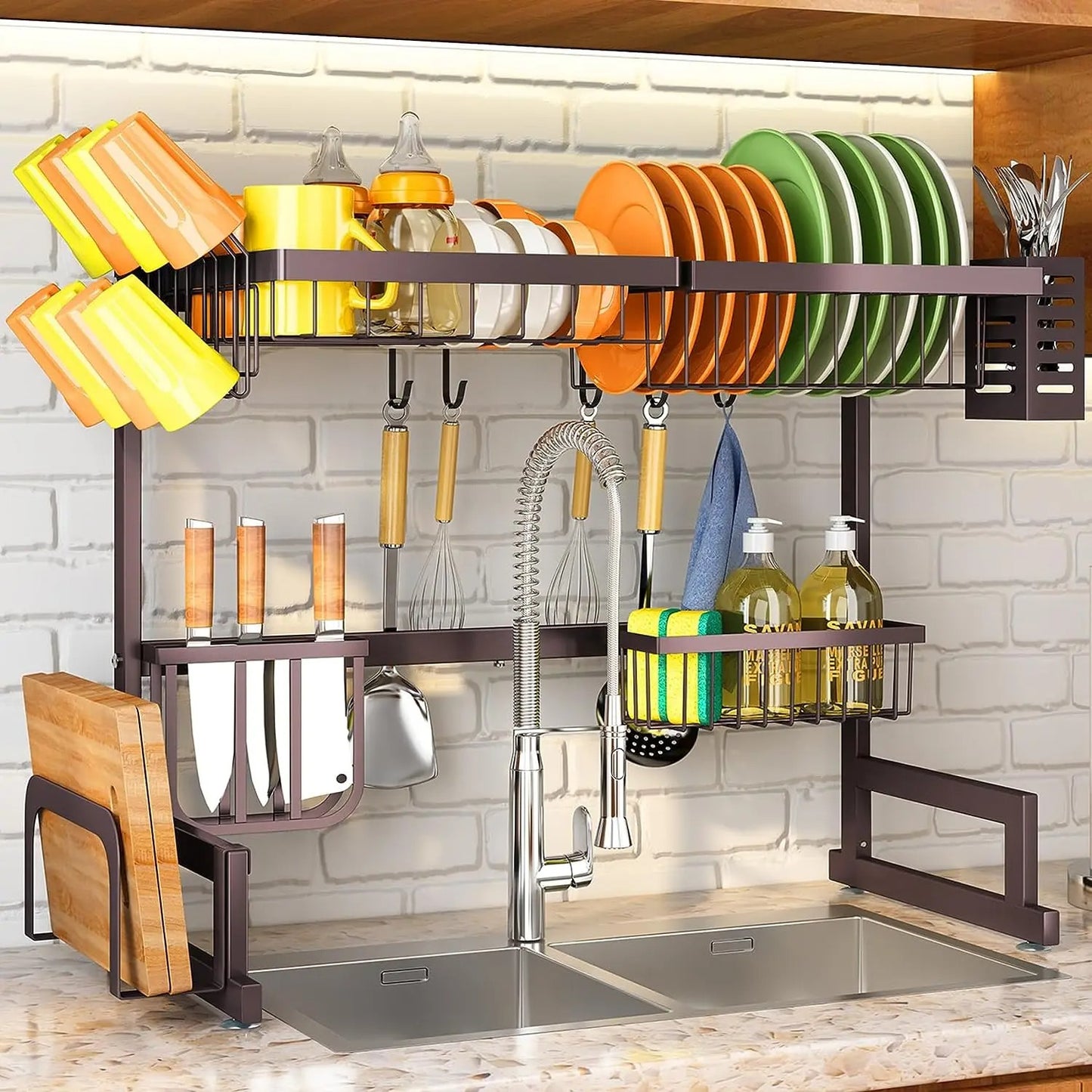 DishDry Harbor: Over-the-Sink Dish Drying Rack